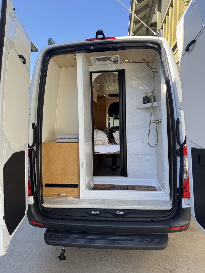 Anchor Sprinter — rear view with doors open